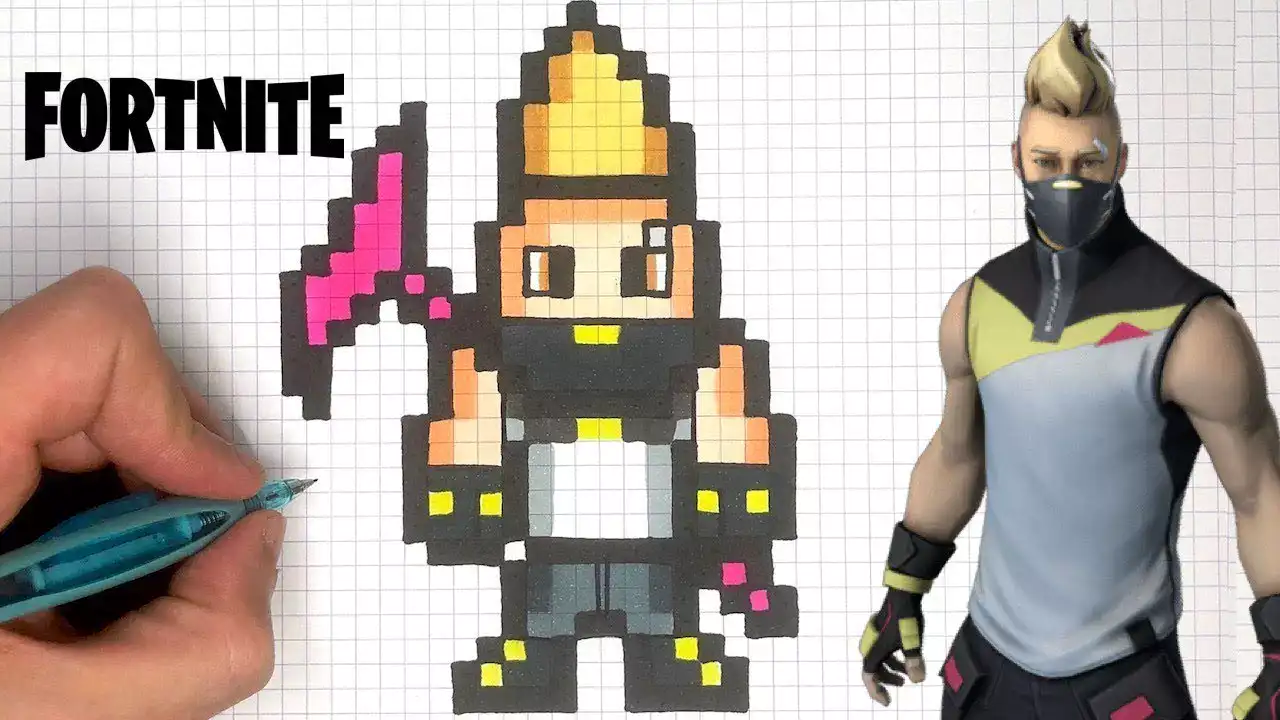 pixel art fortnite pixel art fortnite