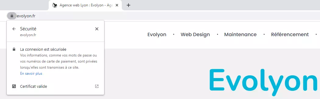 certificat SSL Evolyon