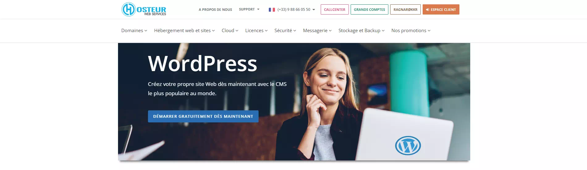 hébergement WordPress hosteur