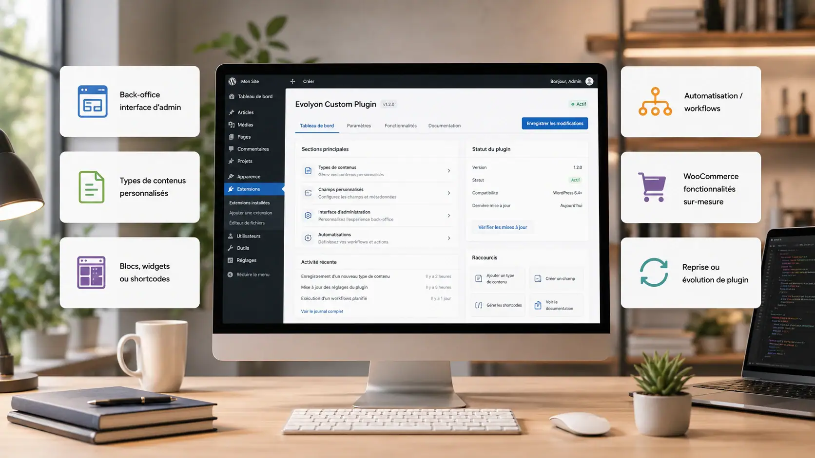 Ce que comprend le développement de plugin WordPress