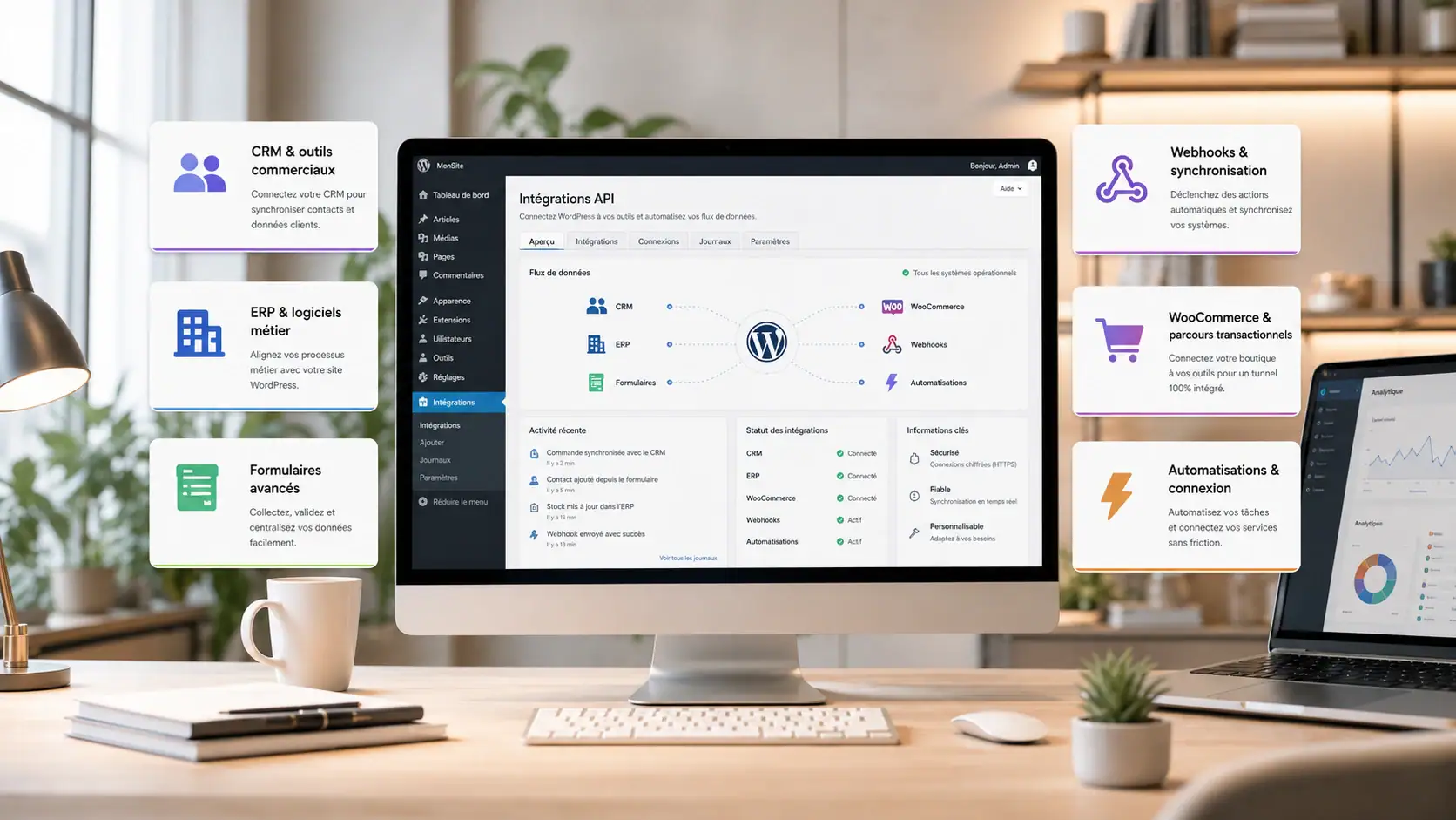 Ce que comprend une intégration API WordPress