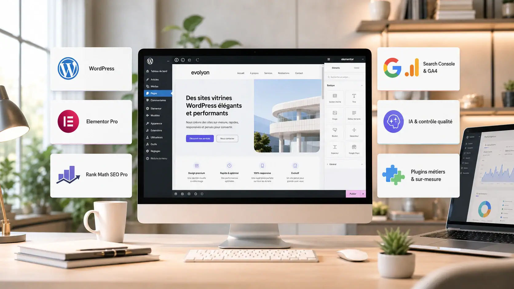 Un environnement WordPress premium pour un site vitrine durable
