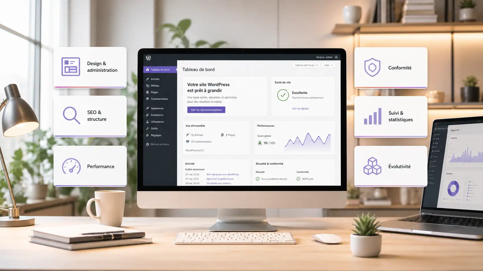 Un socle WordPress premium pour partir sur de bonnes bases