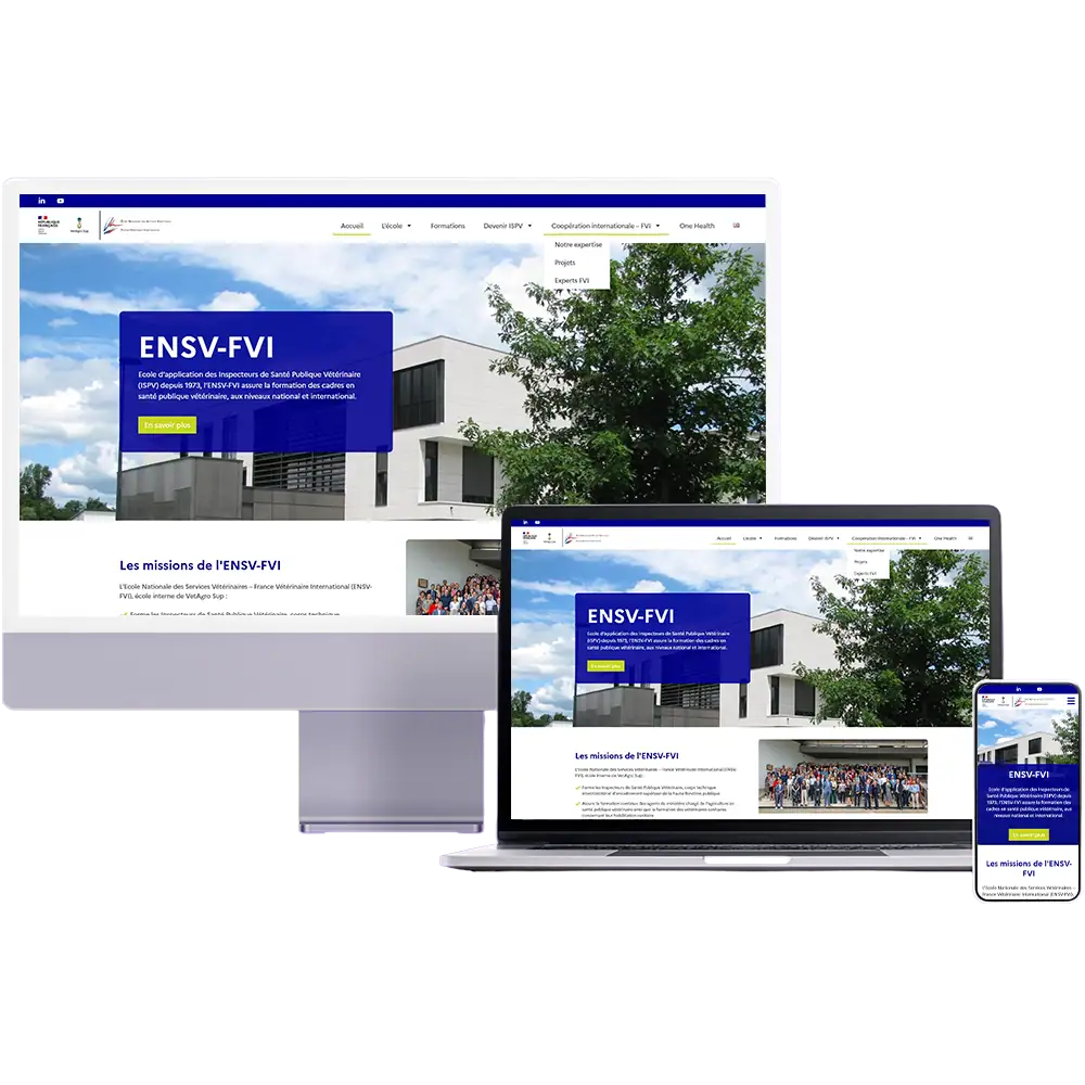 Refonte du site WordPress de l'ENSV-FVI
