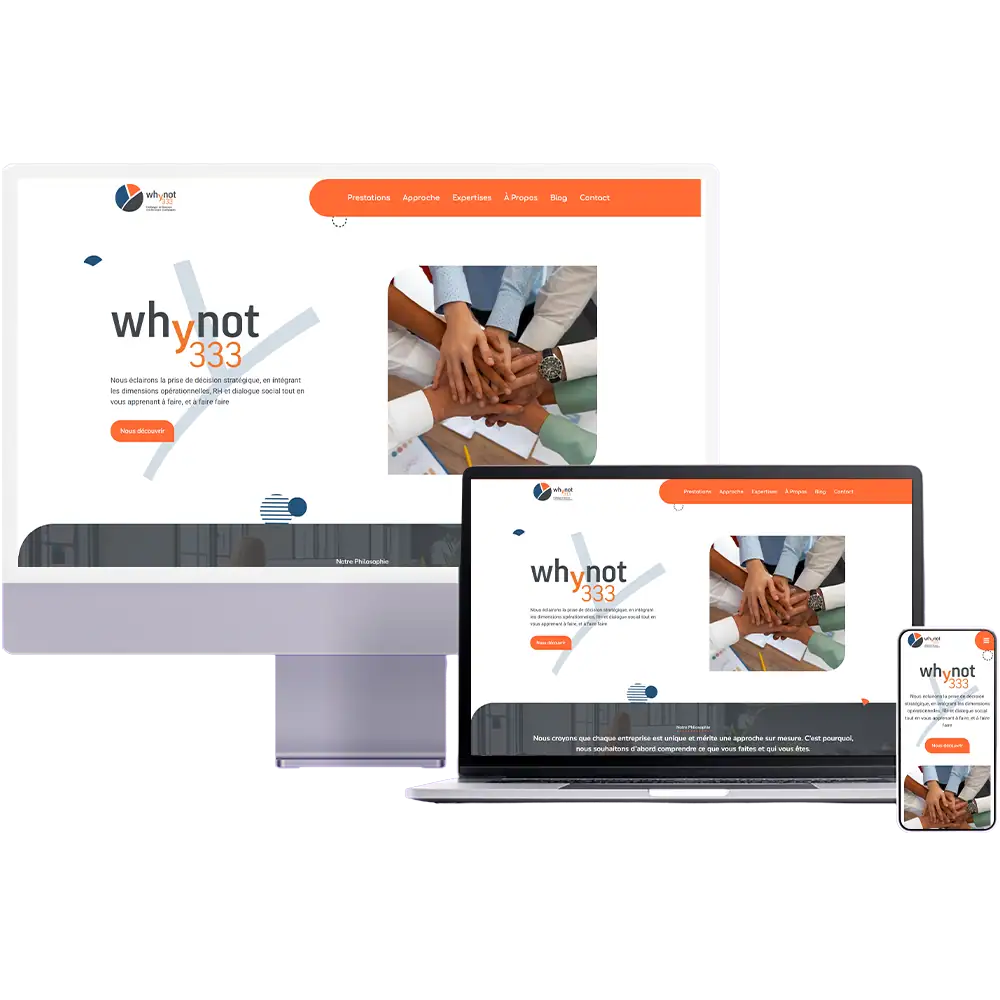 Création du site WordPress de Whynot333